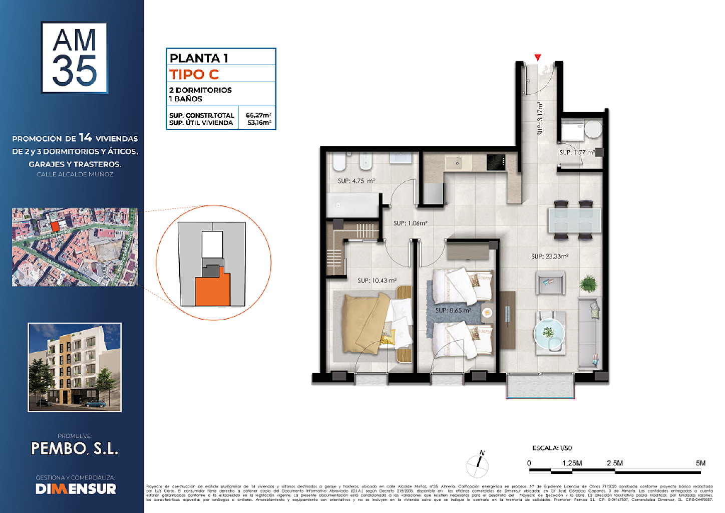 AM35. VIVIENDA 1º C