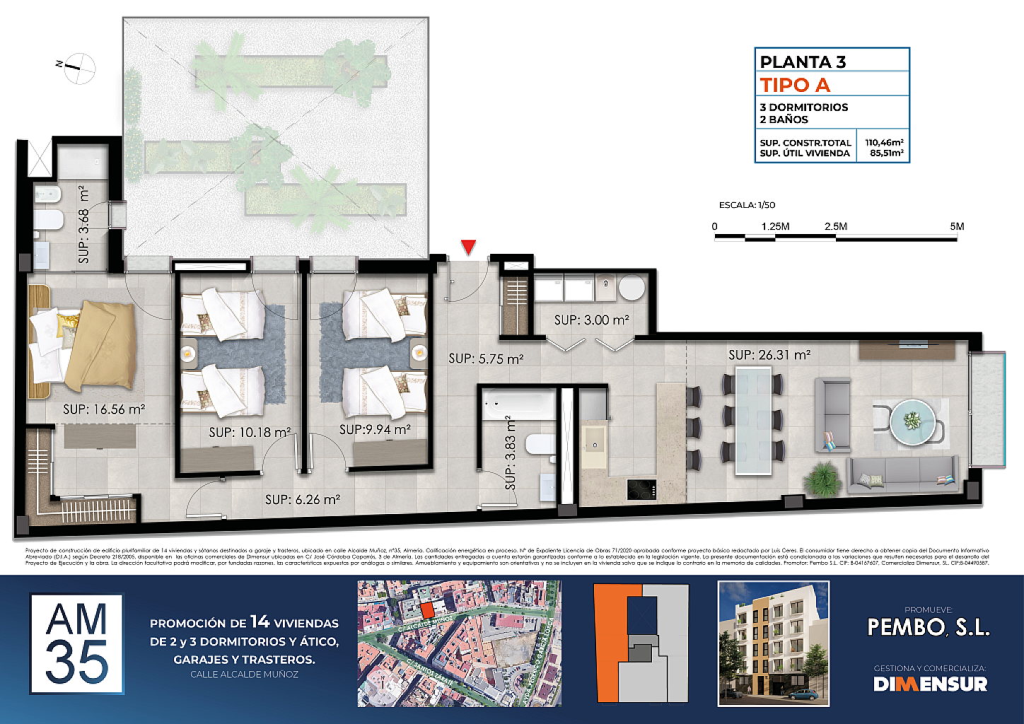 AM35. VIVIENDA 3º A